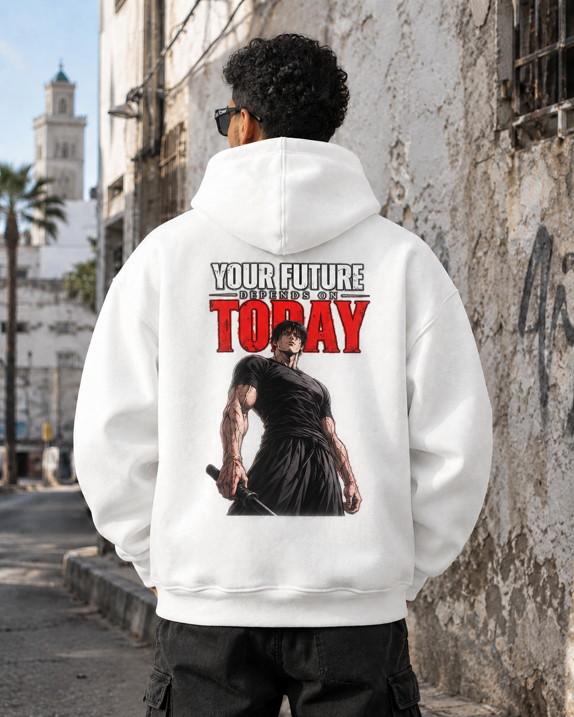 Hoodie Maroc Oversize | Streetwear & Anime Style - Charaf Streetwear