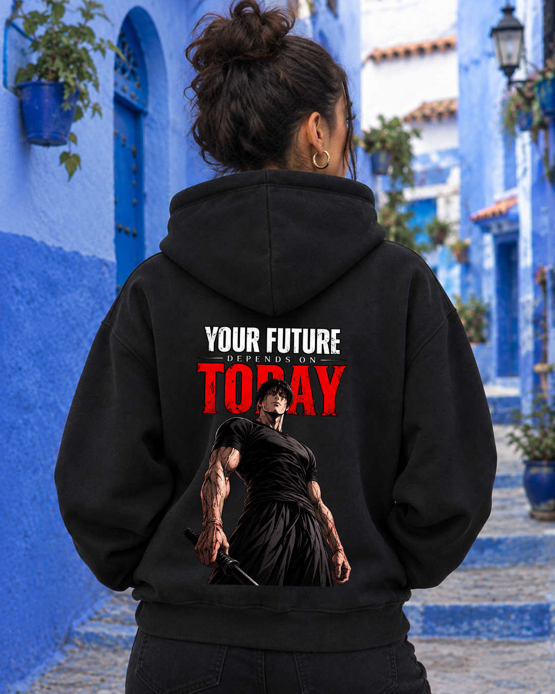Hoodie Maroc Oversize | Streetwear & Anime Style - Charaf Streetwear
