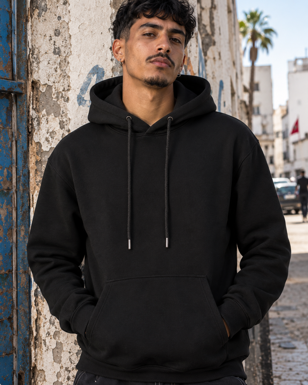 Hoodie maroc  Semi-Oversized Unisexe Homme & Femme – Streetwear Premium Maroc | CHARAF STREETWEAR