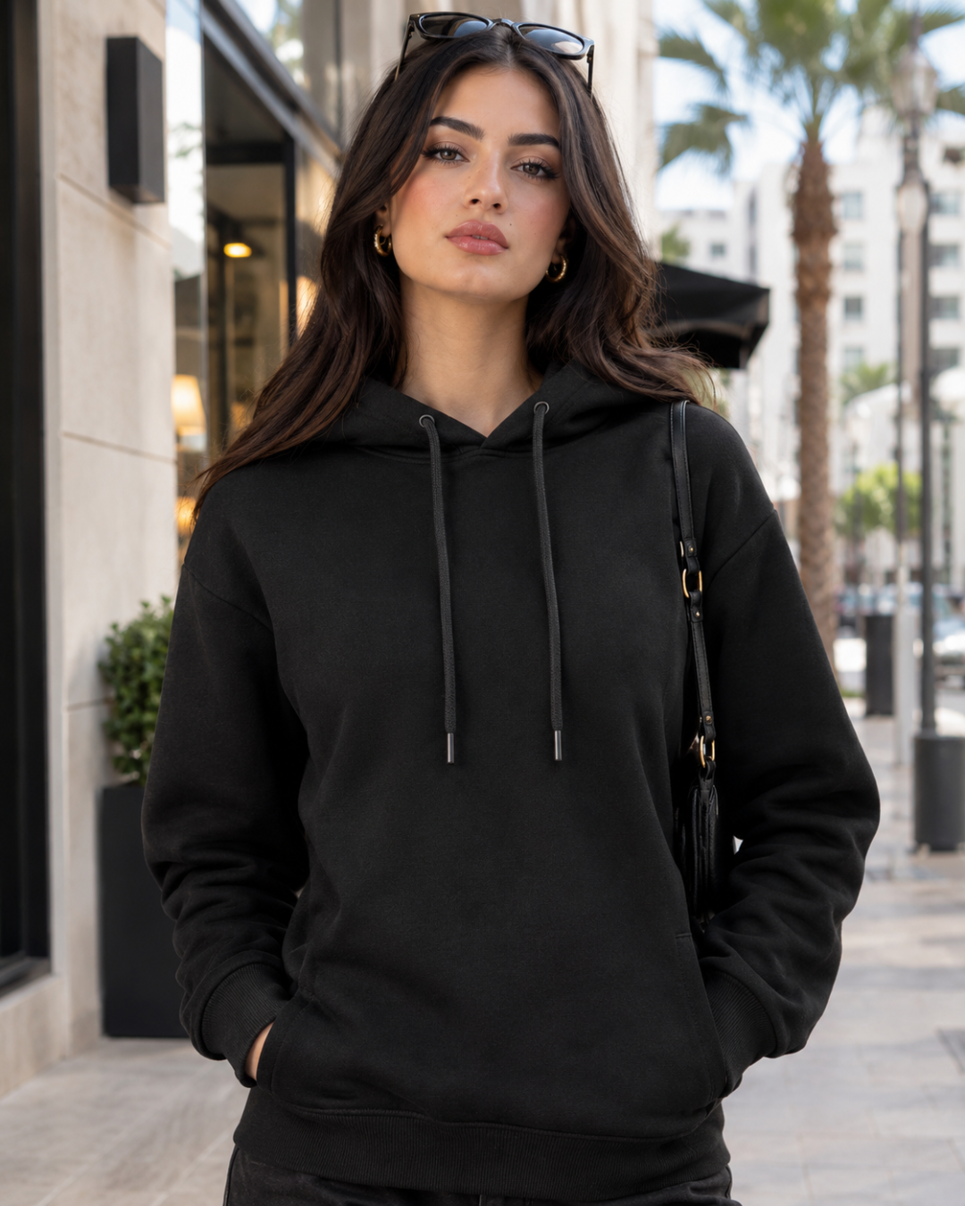 Hoodie maroc  Semi-Oversized Unisexe Homme & Femme – Streetwear Premium Maroc | CHARAF STREETWEAR